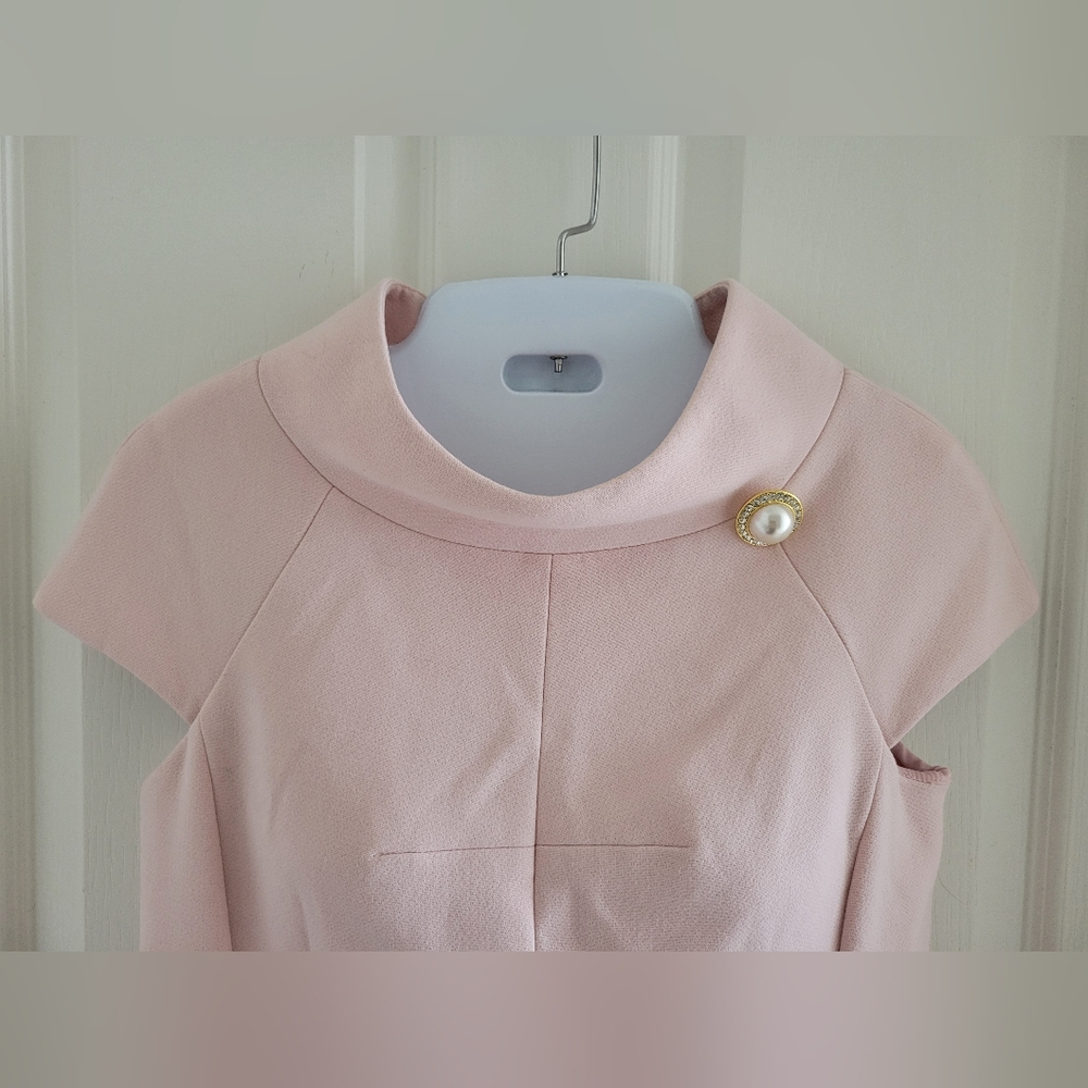 ✨️HP✨️Harper Rose | EUC Classic Cute Mod Pastel Pink Cap Sleeve Dress (SIZE 2) - Picture 7 of 12